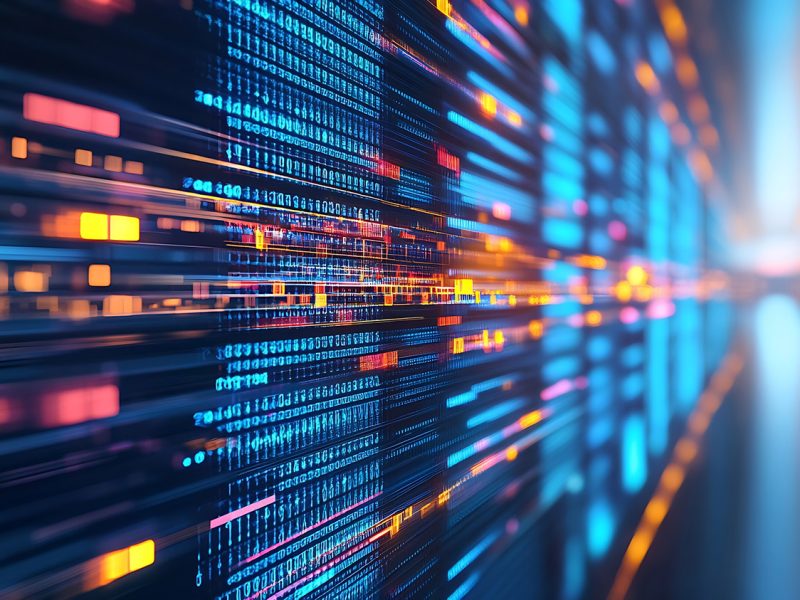 Data exchange digital technology background software development